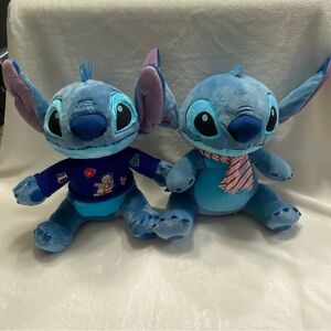 Disney Blue Stitch Plush Toy Pair
